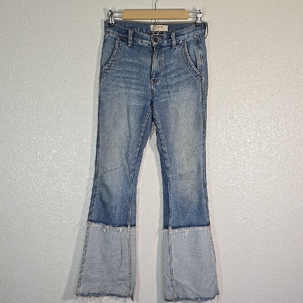 Free People Stylish Blue Flared Women Jeans